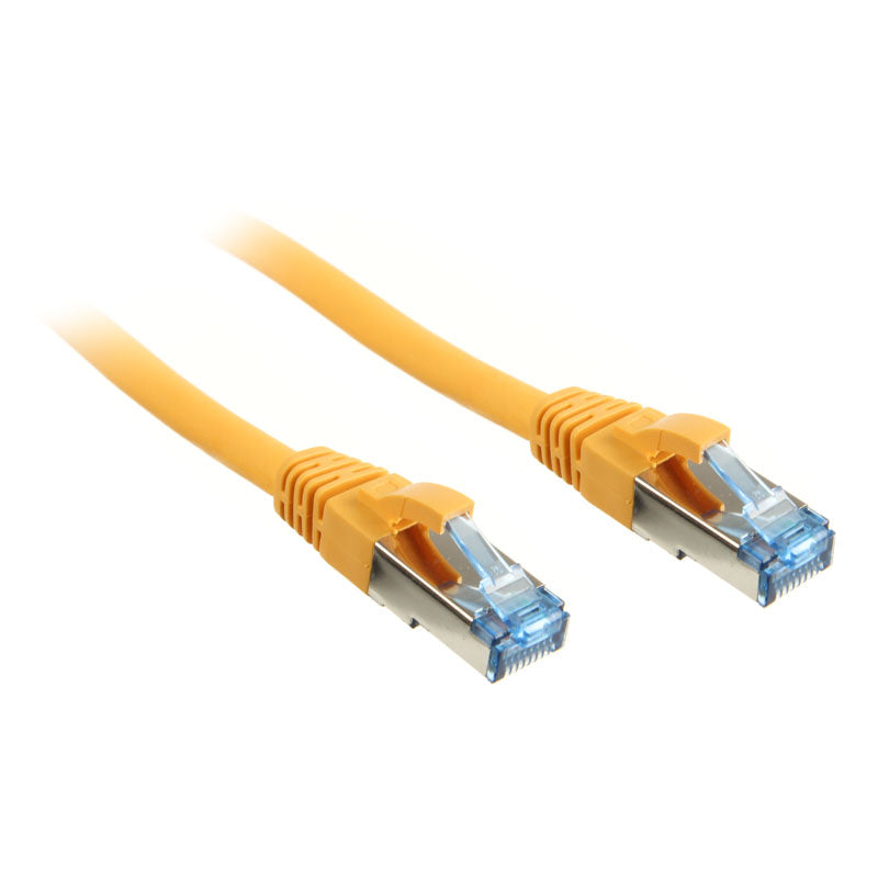 InLine Patchkabel Cat.6A, S/FTP (PiMf), 500MHz, gelb - 1m