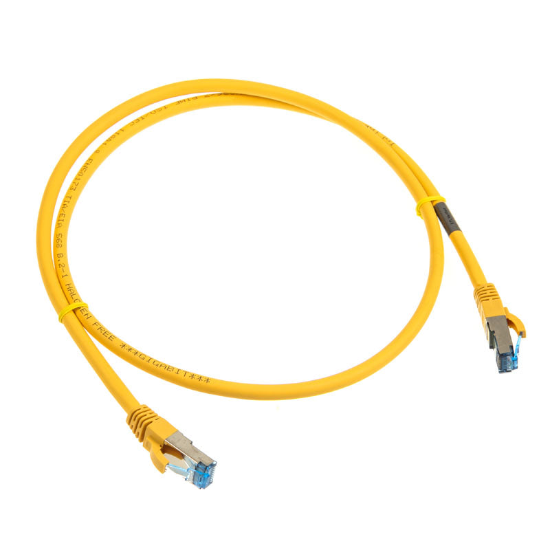 InLine Patchkabel Cat.6A, S/FTP (PiMf), 500MHz, gelb - 1m