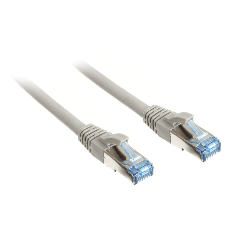 InLine Patchkabel Cat.6A, S/FTP (PiMf), 500MHz, grau - 0,5m