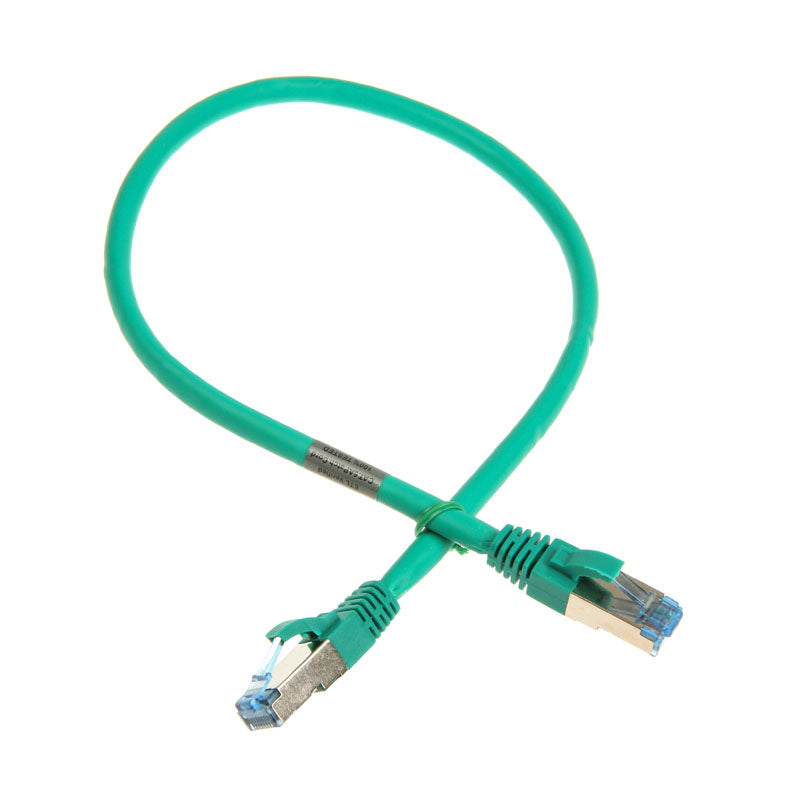 InLine Patchkabel Cat.6A, S/FTP (PiMf), 500MHz, grün - 0,5m