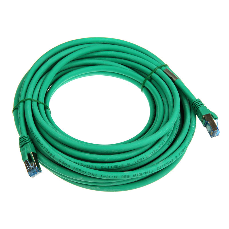 InLine Patchkabel Cat.6A, S/FTP (PiMf), 500MHz, grün - 10m