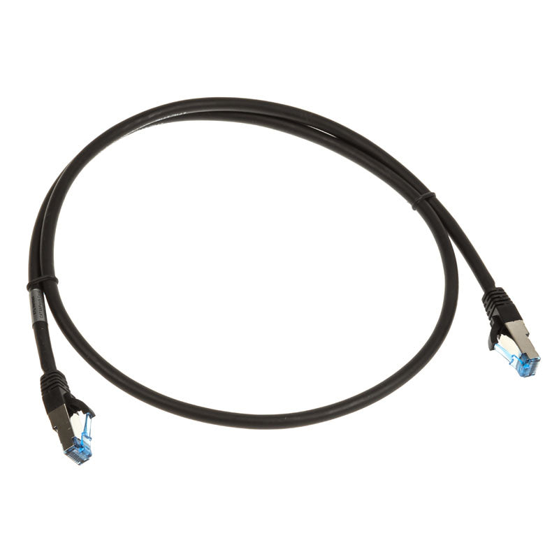 InLine Patchkabel Cat.6A, S/FTP (PiMf), 500MHz, schwarz - 1m