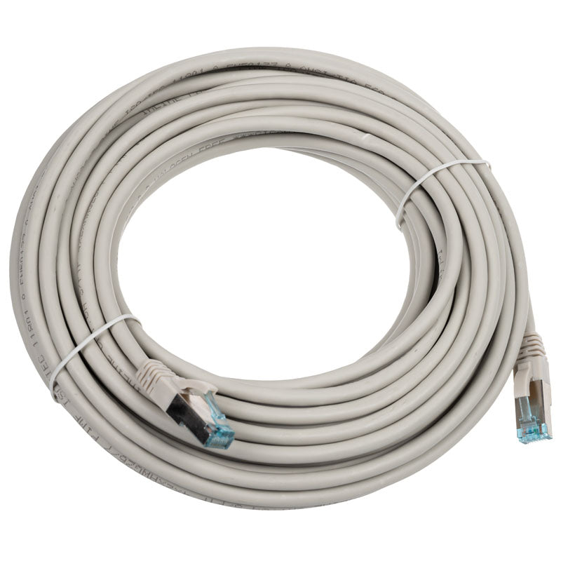 InLine Patchkabel Cat.6A, S/FTP (PiMf), 500MHz, grau - 15m