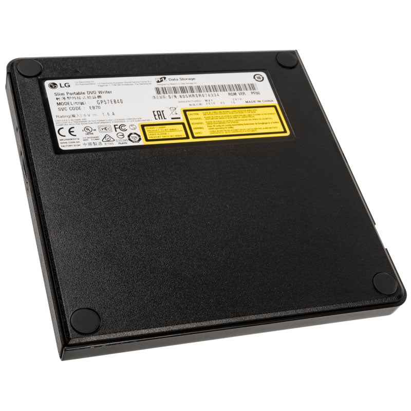 LG GP57EB40 externes slimline DVD-RW Laufwerk, schwarz, USB 2.0