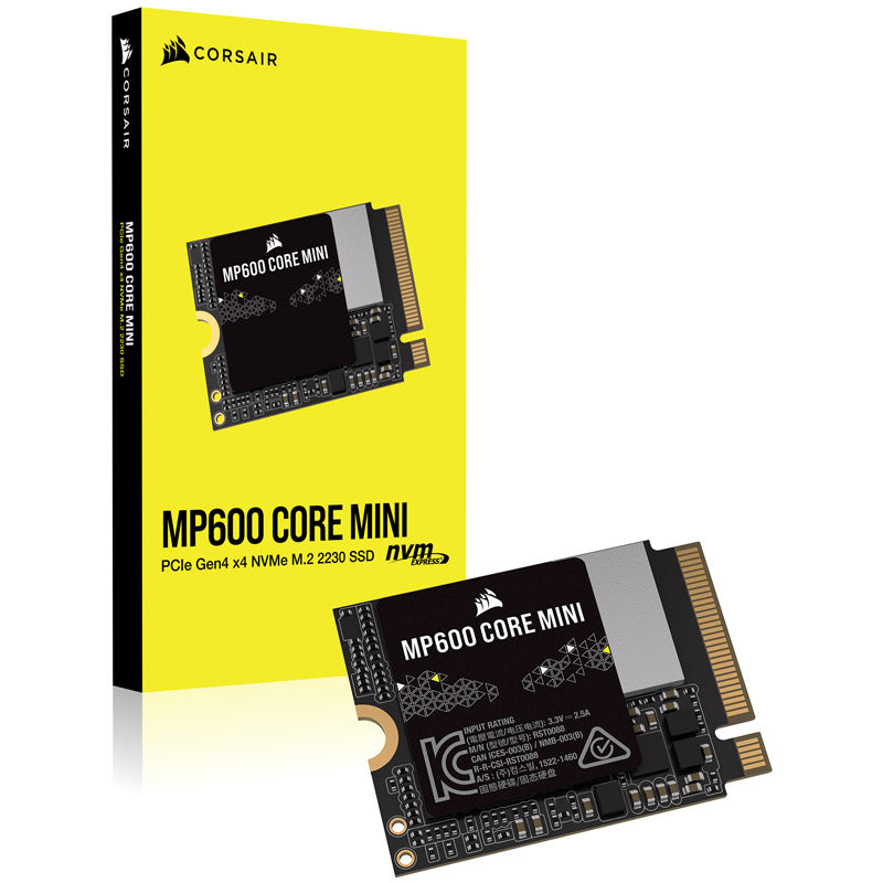 Corsair MP600 Core Mini NVMe SSD, PCIe 4.0 M.2 Typ 2230 - 2 TB