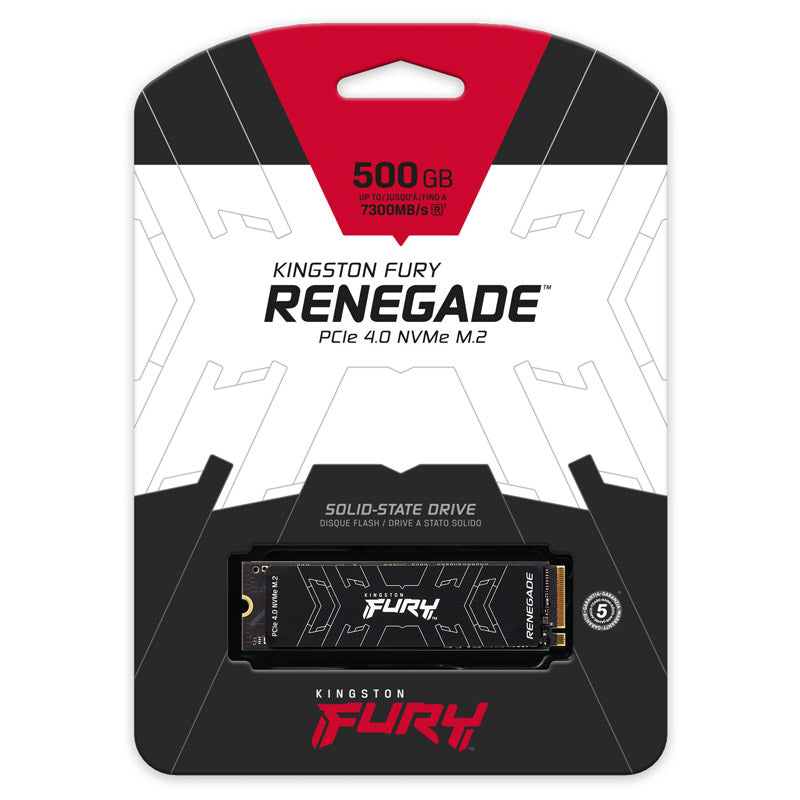 Kingston Fury Renegade 500GB SSD M.2 PCIe 4.0 NVMe
