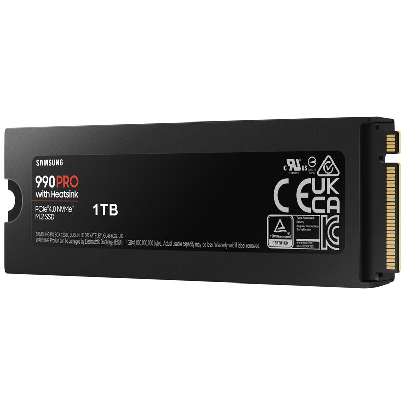 Samsung 990 Pro w/Heatsink 1TB SSD M.2 PCIe 4.0 NVMe
