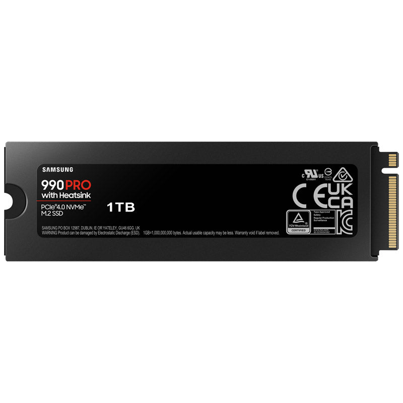 Samsung 990 Pro w/Heatsink 1TB SSD M.2 PCIe 4.0 NVMe