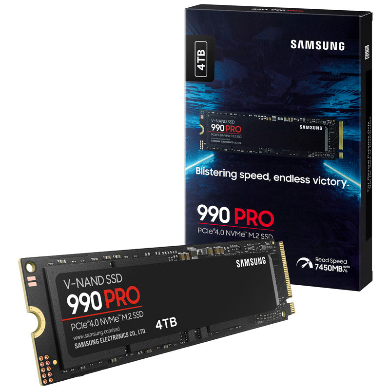 Samsung 990 PRO Series NVMe SSD, PCIe 4.0 M.2 Typ 2280 - 4 TB