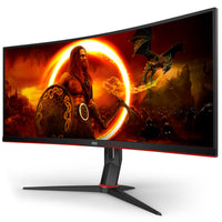 AOC Gaming CU34G2XP/BK, 86,4 cm (34 Zoll) Curved, 180Hz, Adaptive Sync, VA - 2xDP, 2xHDMI