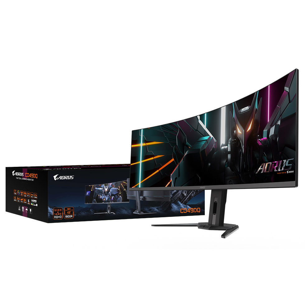 GIGABYTE Aorus CO49DQ, 49 Zoll Gaming Monitor, 144Hz, OLED, FreeSync Premium