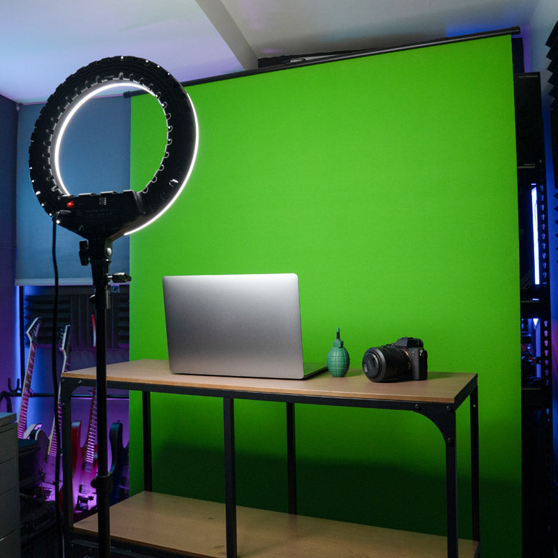 Streamplify SCREEN LIFT Green Screen, 150 x 200cm, hydraulisch, rollbar