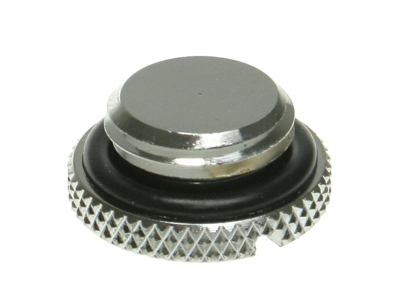 Bitspower Verschlussstopfen G1/4 Zoll AG - flach, silber glänzend