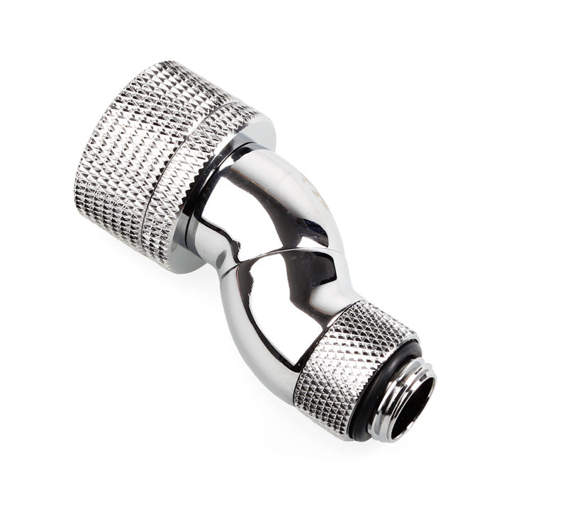 Bitspower Anschluss 90 Grad G1/4 Zoll AG auf 19/13mm - drehbar, silber glänzend