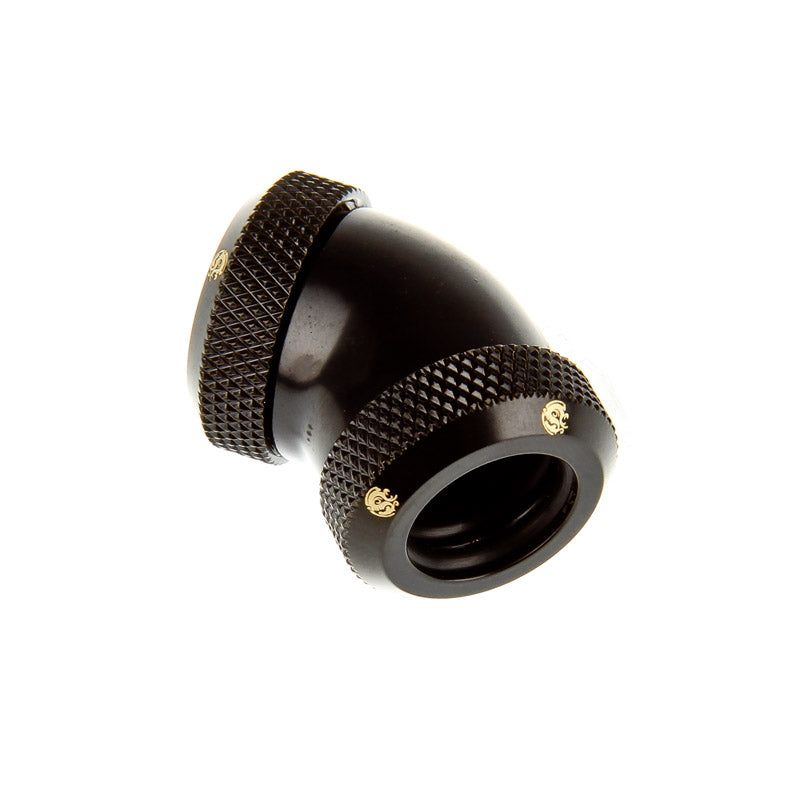 Bitspower Multi-Link Adapter 45 Grad 12mm AD auf 12mm AD Hardtube - schwarz matt