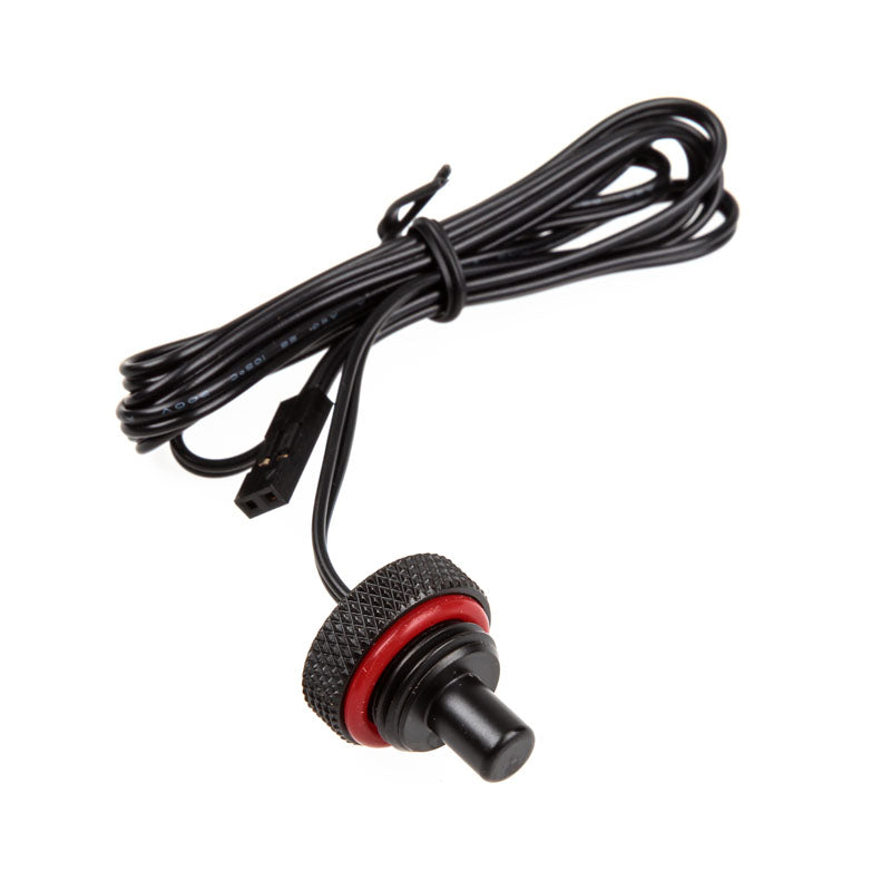 Bitspower Verschlussstopfen mit Temperatur Sensor G1/4 Zoll IG - 90 cm, carbon schwarz