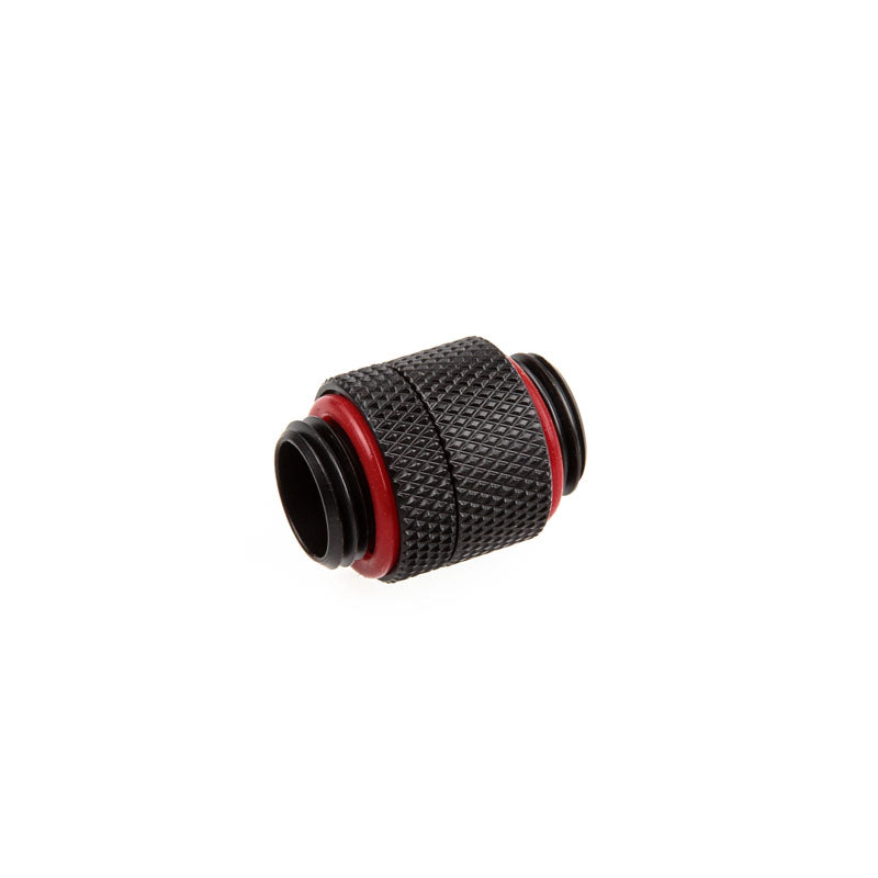 Bitspower Adapter gerade G1/4 Zoll AG auf G1/4 Zoll AG - drehbar, carbon schwarz