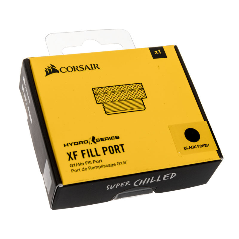 K Corsair Hydro X Series XF Fill Port G1/4 Zoll IG - schwarz
