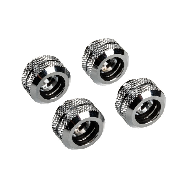 Corsair Hydro X Series XF Hardline Anschluss gerade G1/4 Zoll auf 12mm AD Hardtube - 4er Pack, chrom