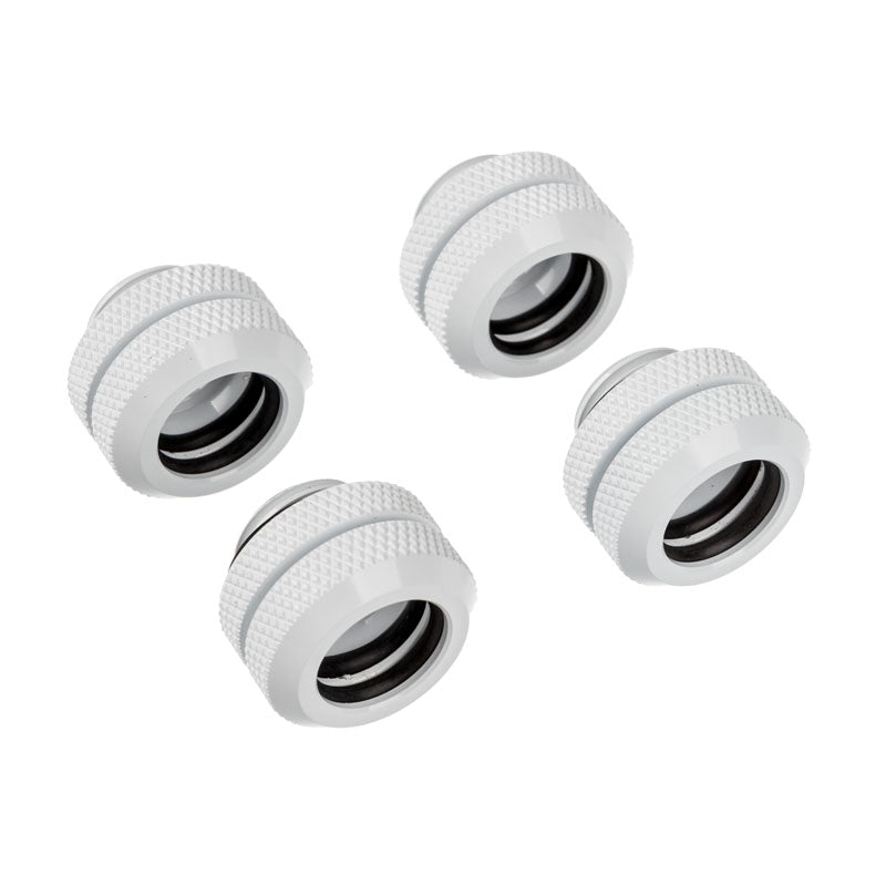 Corsair Hydro X Series XF Hardline Anschluss gerade G1/4 Zoll auf 12mm AD Hardtube - 4er Pack, weiß