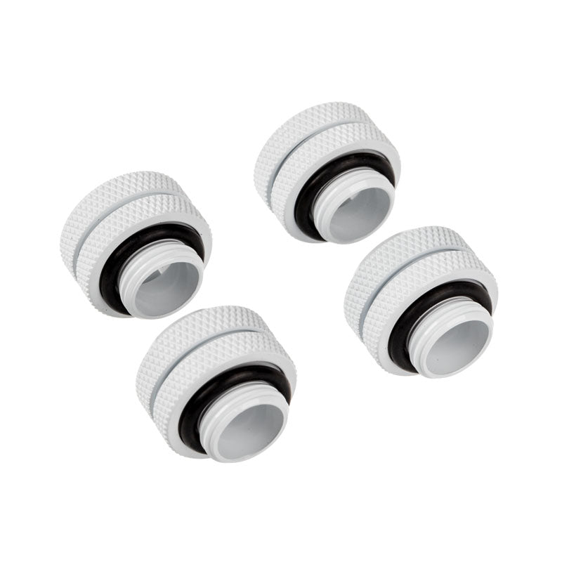 Corsair Hydro X Series XF Hardline Anschluss gerade G1/4 Zoll auf 12mm AD Hardtube - 4er Pack, weiß