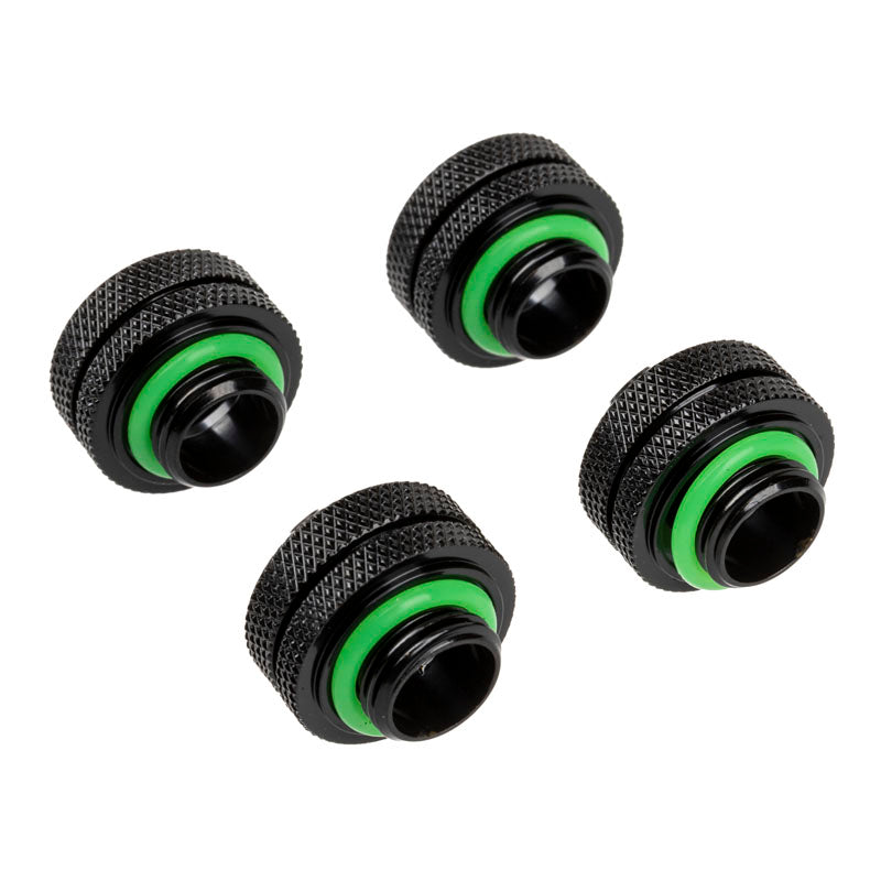 K Corsair Hydro X Series XF Hardline Anschluss gerade G1/4 Zoll AG auf 14mm AD Hardtube - 4er-Pack, schwarz