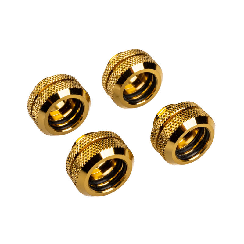 Corsair Hydro X Series XF Hardline Anschluss gerade G1/4 auf 14mm AD Hardtube - 4er Pack, gold