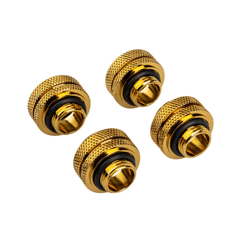 Corsair Hydro X Series XF Hardline Anschluss gerade G1/4 auf 14mm AD Hardtube - 4er Pack, gold