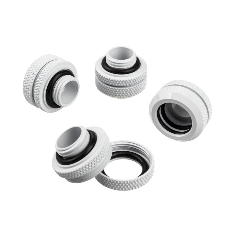 Corsair Hydro X Series XF Raccord Droit Hardline G1/4 vers Tube Rigide de 14 mm AD Lot de 4 Blanc