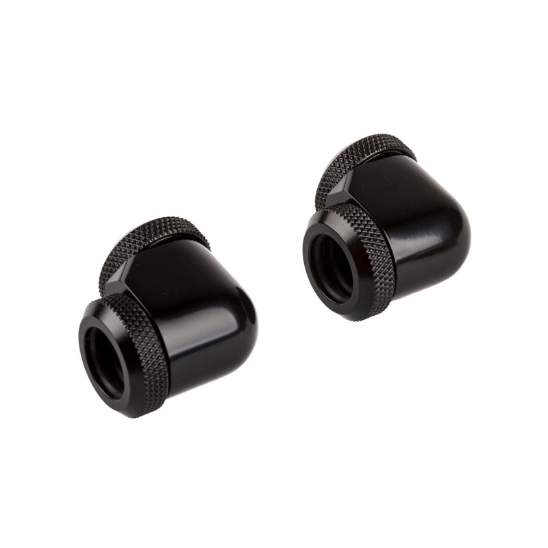 Corsair Hydro X Series XF Hardline Adapter 90 Grad 12mm AD auf 12mm AD Hardtube - 2er Pack, schwarz