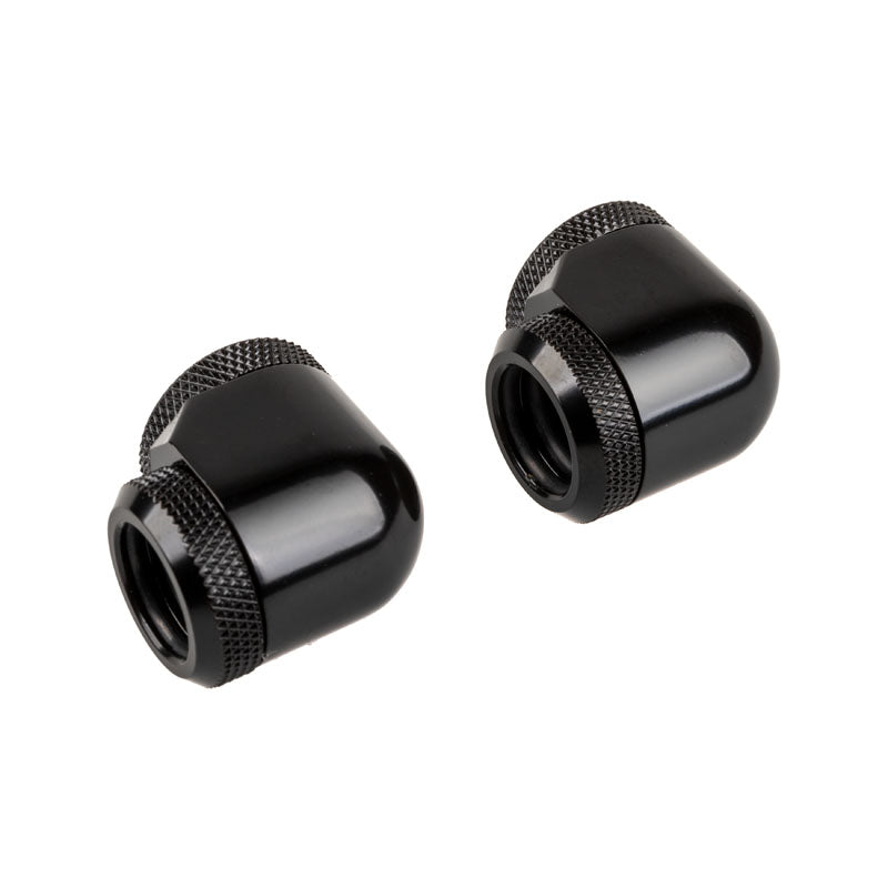 Corsair Hydro X Series XF Hardline Adapter 90 Grad 14mm AD auf 14mm AD Hardtube - 2er Pack, schwarz
