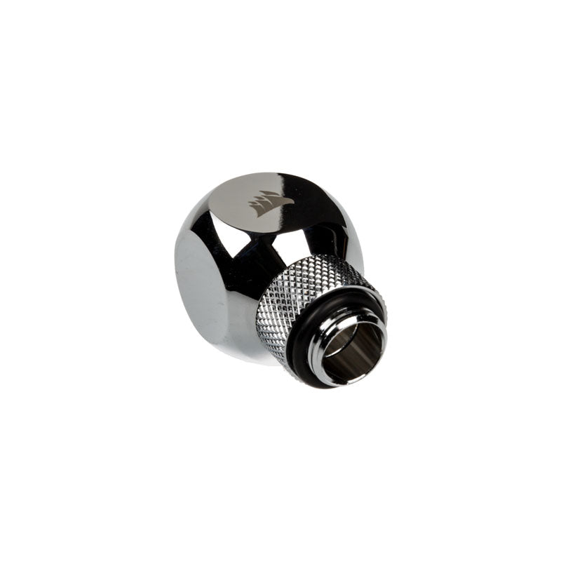 Corsair Hydro X Series XF Adapter Y-Splitter G1/4 Zoll AG auf 2x G1/4 Zoll IG - drehbar, chrome silber
