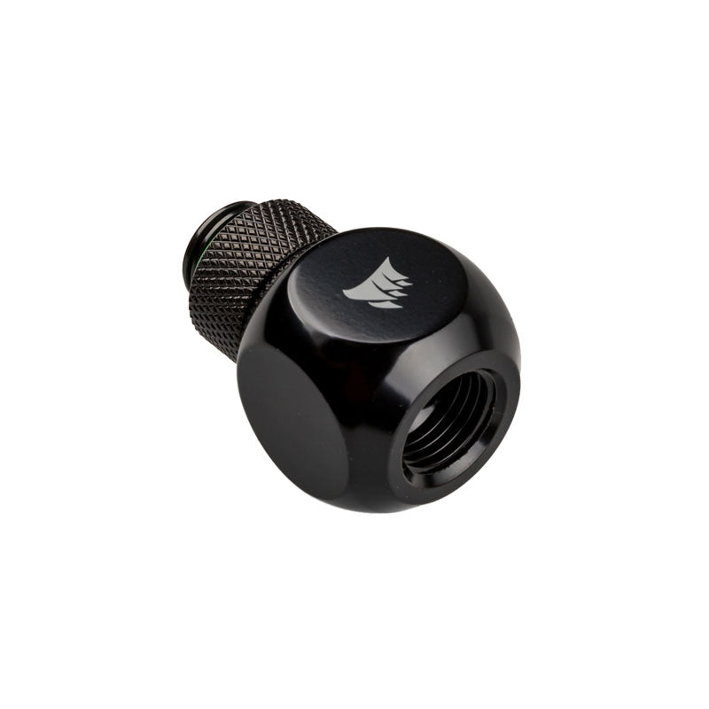 K Corsair Hydro X Series XF Adapter Y-splitter G1/4 Inch Male to 2x G1/4 Inch Female Rotatable Black