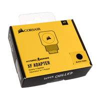 K Corsair Hydro X Series XF Adapter Y-splitter G1/4 Inch Male to 2x G1/4 Inch Female Rotatable Black