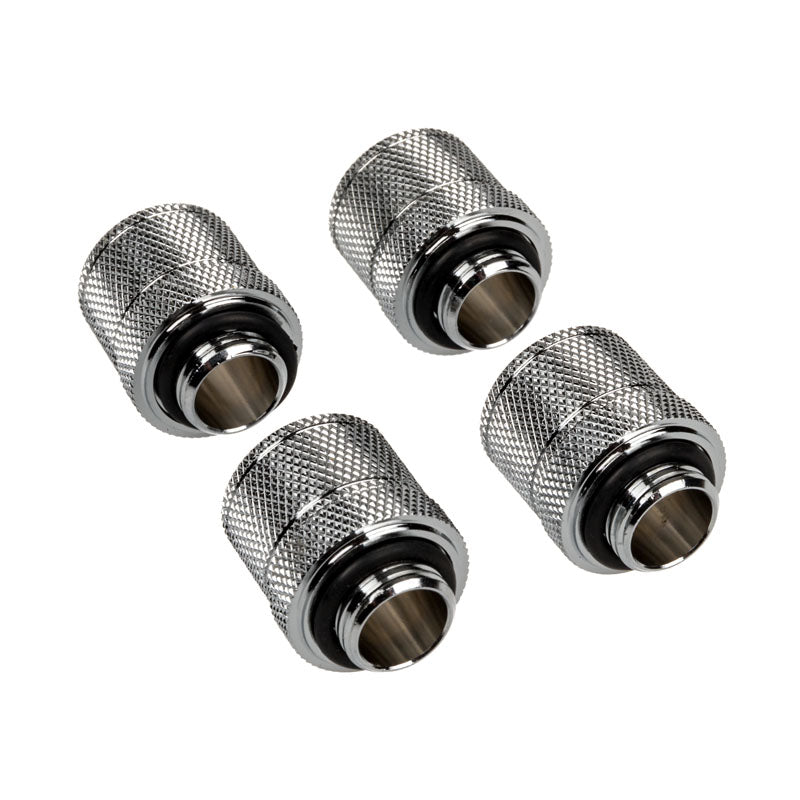 Corsair Hydro X Series XF Anschluss gerade G1/4 Zoll AG auf 13/10mm - 4er Pack, chrome silber