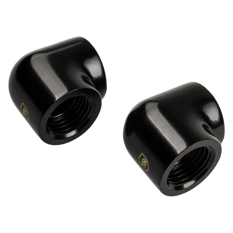 Bitspower Touchaqua Adapter 90 Grad G1/4 Zoll IG auf G1/4 Zoll IG - 2er Pack, schwarz