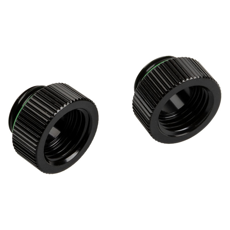 Bitspower Touchaqua Adapter gerade G1/4 Zoll AG auf G1/4 Zoll IG - 2er Pack, schwarz