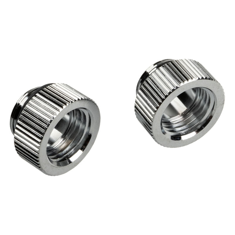 Bitspower Touchaqua Adapter gerade G1/4 Zoll AG auf G1/4 Zoll IG - 2er Pack, silber