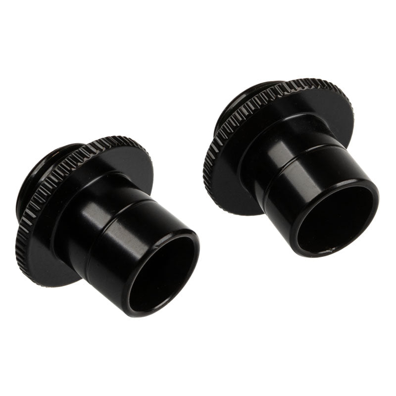 Bitspower Touchaqua Link Adapter Male G1/4 Zoll AG auf Link Tube verstellbar 16-22mm - 2er-Pack, schwarz