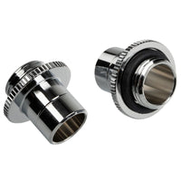 Bitspower Touchaqua Link Adapter Male G1/4 Zoll AG auf Link Tube verstellbar 16-22mm - 2er-Pack, silber