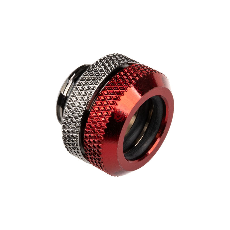 Bitspower Multi-Link Adapter Anschluss gerade G1/4 Zoll AG auf 12mm AD Hardtube - schwarz glänzend/rot