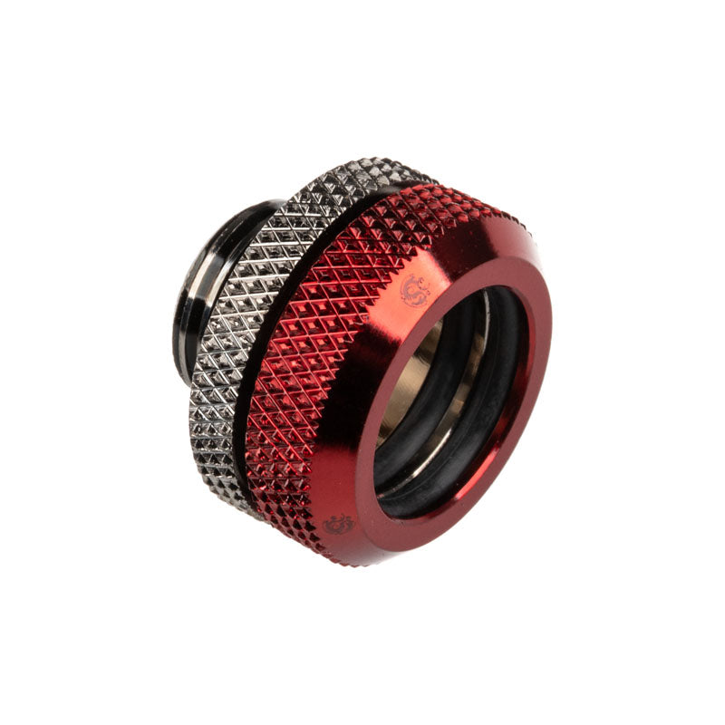 Bitspower Multi-Link Adapter Anschluss gerade G1/4 Zoll AG auf 14mm AD Hardtube - schwarz glänzend/rot