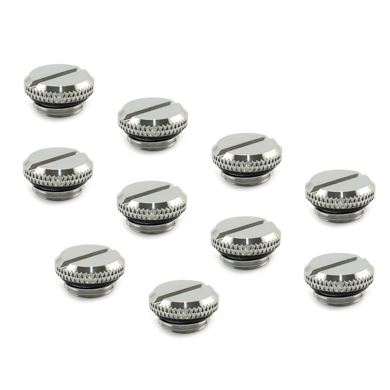 XSPC Verschlussstopfen V2 G1/4 Zoll AG - 10er Pack, chrome