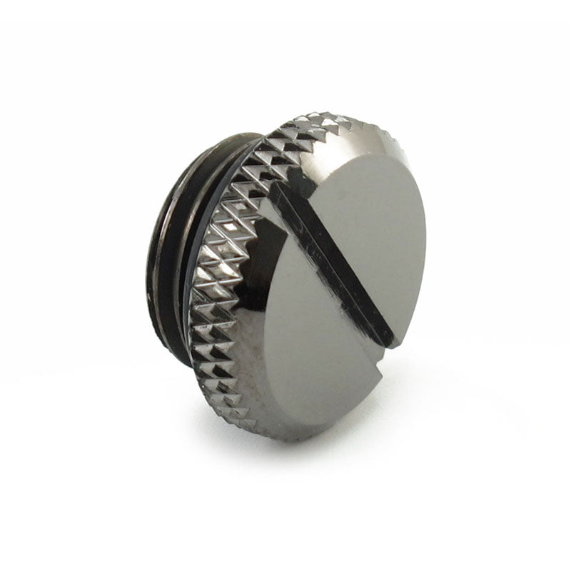 XSPC Verschlussstopfen V2 G1/4 Zoll AG - 10er Pack, schwarz chrome