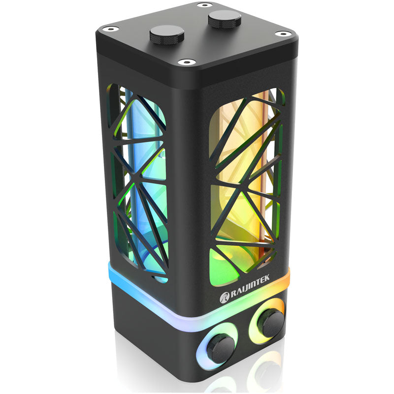 Raijintek ANTILA PURE R100B Ausgleichsbehälter, 172,5mm, ARGB - schwarz