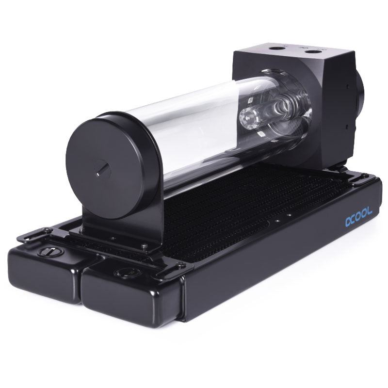 Alphacool Core 200 Aurora ARGB Ausgleichbehälter mit VPP Pumpe, Acryl - schwarz