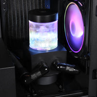 Alphacool Core 100 Aurora ARGB Ausgleichbehälter mit VPP Pumpe, Acryl - schwarz