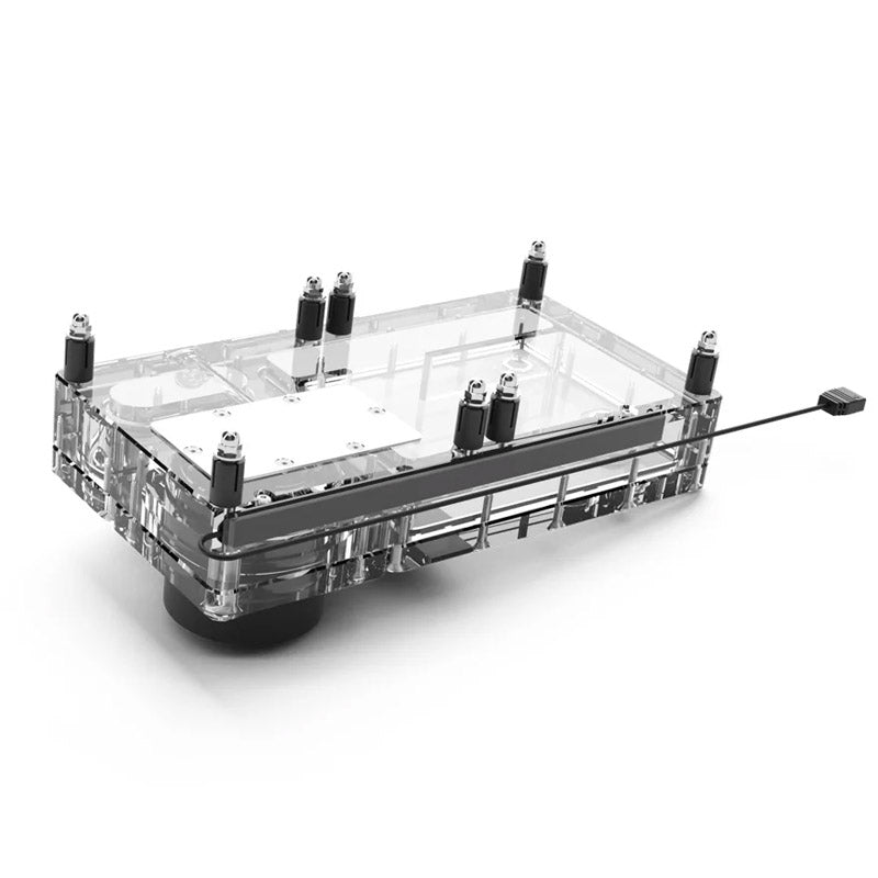 Alphacool Core Flat Reservoir 240, mit VPP-Pumpe - rechts