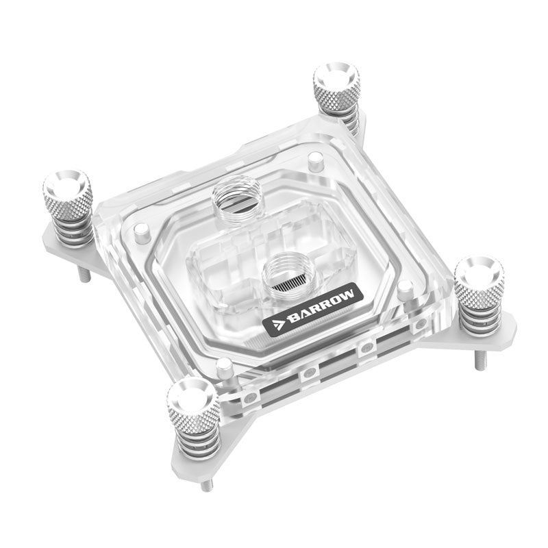 Barrow Intel CPU Wasserblock RGB, Acryl - weiß
