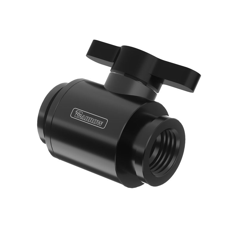 Barrow Ball Valve (10mm) G1/4 Zoll Kugelhahn, schwarz - schwarz